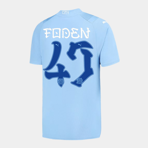 Manchester City FODEN #47 Japanese Tour Printing Home Jersey 2023/24