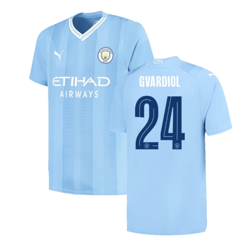 Manchester City GVARDIOL #24 Home Jersey 2023/24 - UCL Edition
