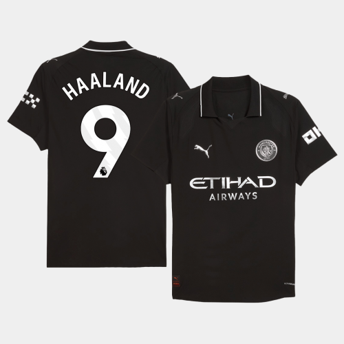 Manchester City HAALAND #9 Away Jersey Authentic 2025/26