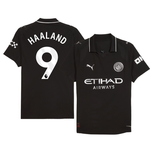 Manchester City HAALAND #9 Away Soccer Jersey Authentic 2025/26