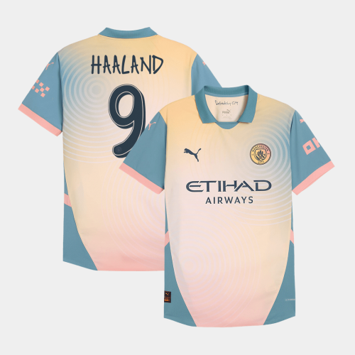 Manchester City HAALAND #9 Fourth Away Soccer Jersey Authentic- Definitely City (UCL Edition)