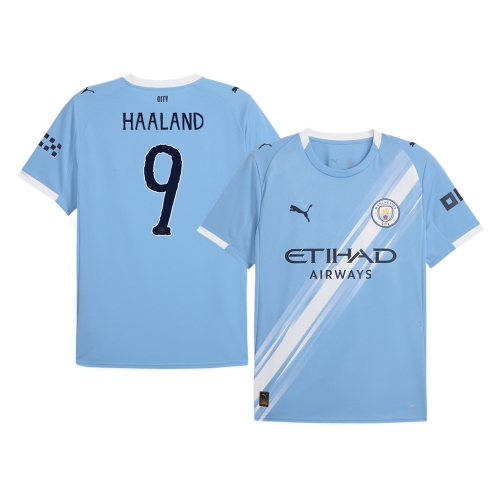Manchester City HAALAND #9 Home Soccer Jersey 2025/26