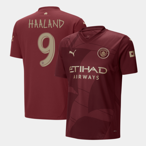 Manchester City HAALAND #9 Third Away Soccer Jersey - UCL Edition