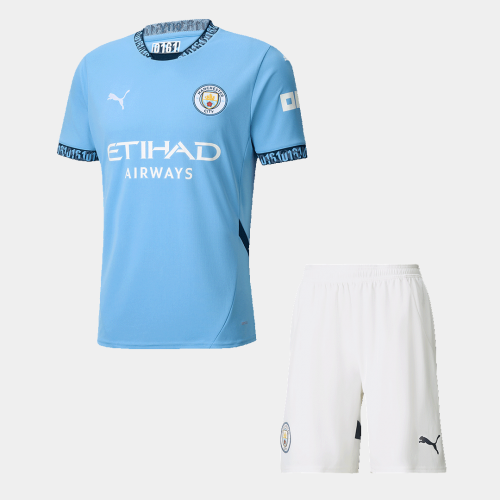 Manchester City Home Jersey Kit (Jersey+Shorts)