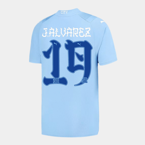 Manchester City J.ALVAREZ #19 Japanese Tour Printing Home Jersey 2023/24