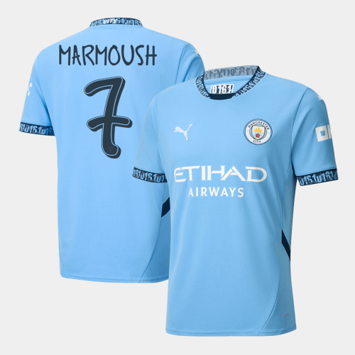 Manchester City MARMOUSH #7 Home Jersey - UCL Edition