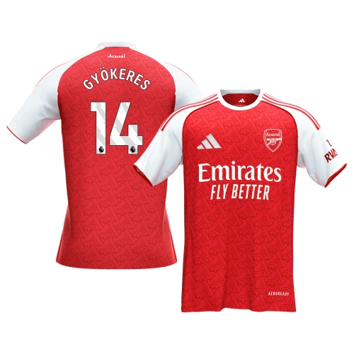 Arsenal GY?KERES #14 Home Soccer Jersey 2025/26
