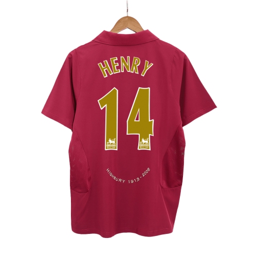 Arsenal HENRY #14 Home Soccer Jersey Retro 2005/06