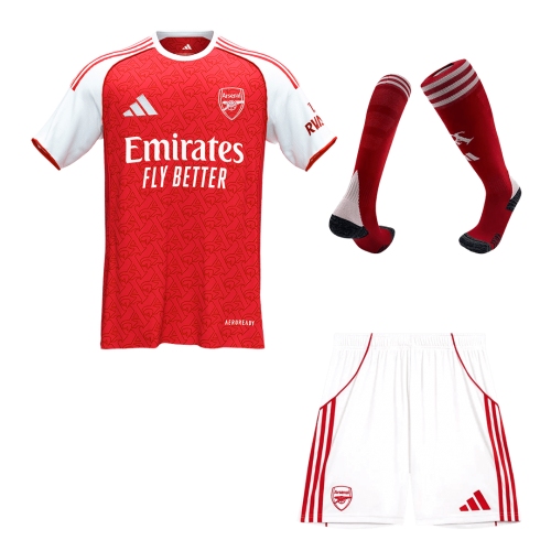Arsenal Home Soccer Jersey Kit(Jersey+Shorts+Socks) 2025/26 Red