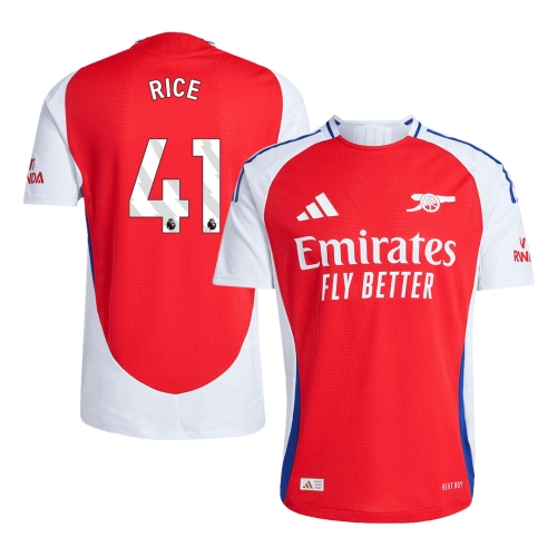 Arsenal RICE #41 Home Soccer Jersey Authentic