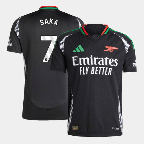 Arsenal SAKA #7 Away Soccer Jersey Authentic