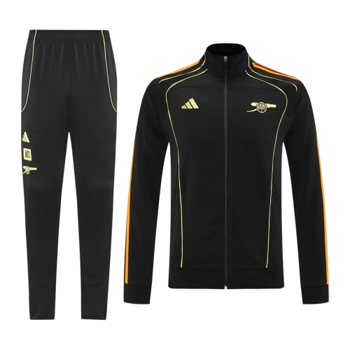 Arsenal Training Kit 2025/26 - Black (Jacket+Pants)