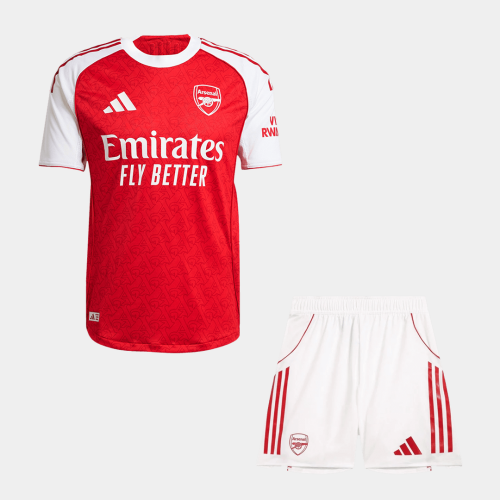 Authentic Arsenal Home Soccer Jersey Kit(Jersey+Shorts) 2025/26 Red