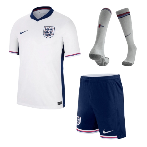 England Home Jersey Kit EURO (Jersey+Shorts+Socks)