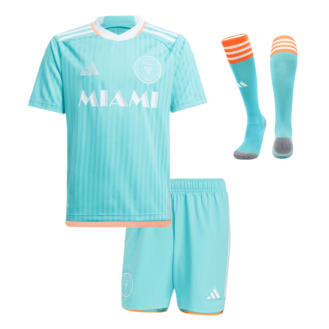Inter Miami CF Third Away Soccer Jersey Kit 2024 Kids(Jersey+Shorts+Socks)